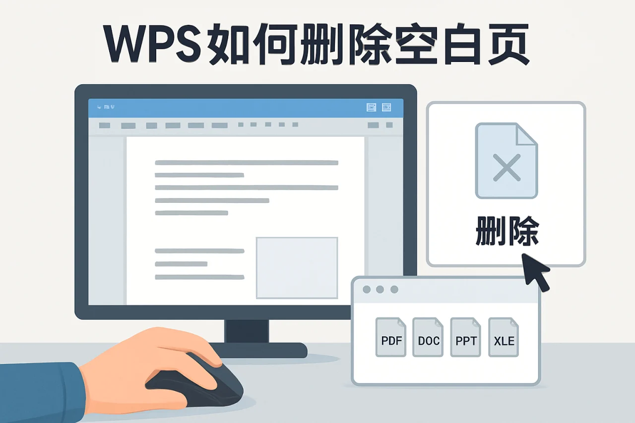 wps如何删除空白页