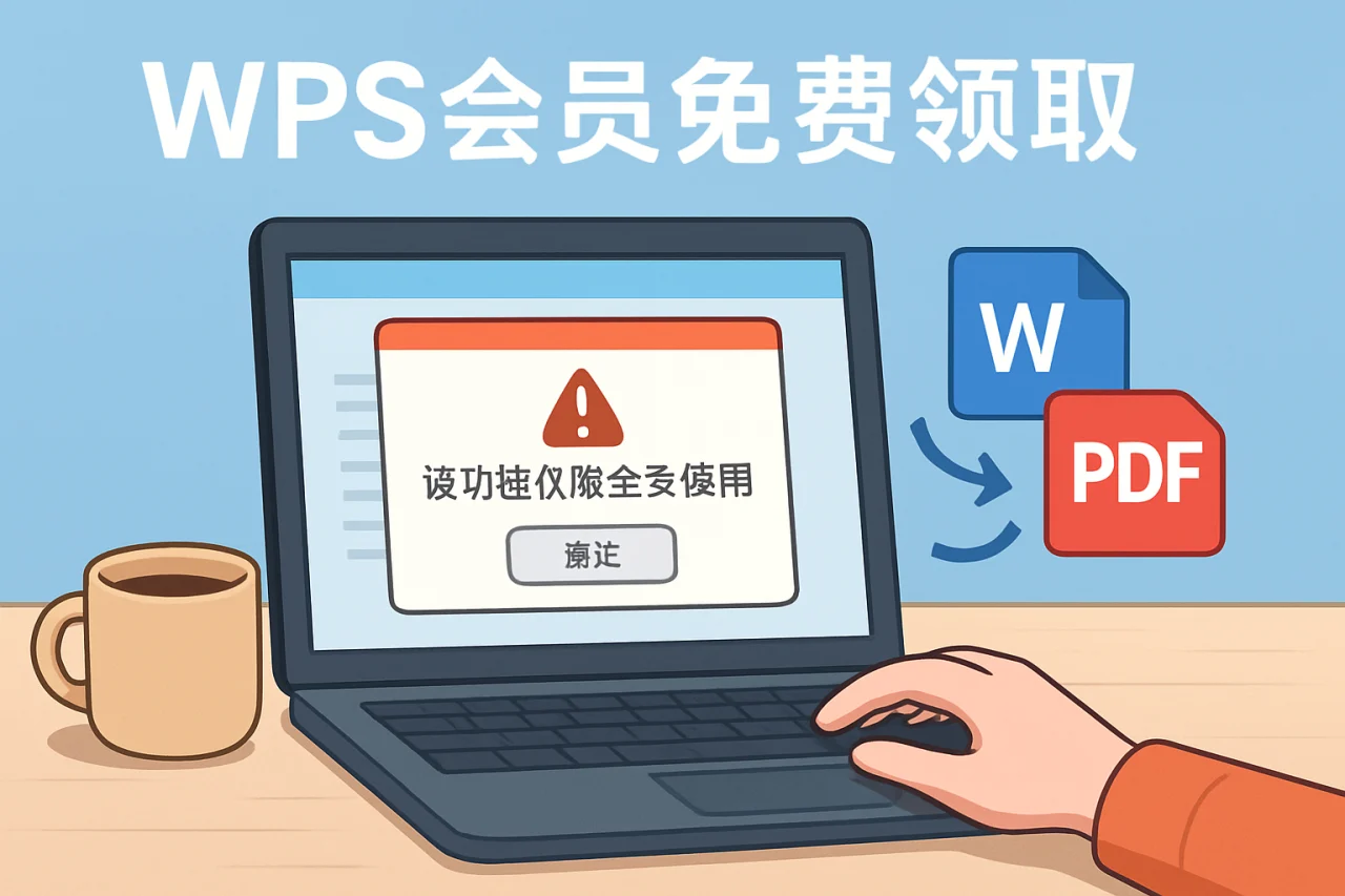 wps会员免费领取