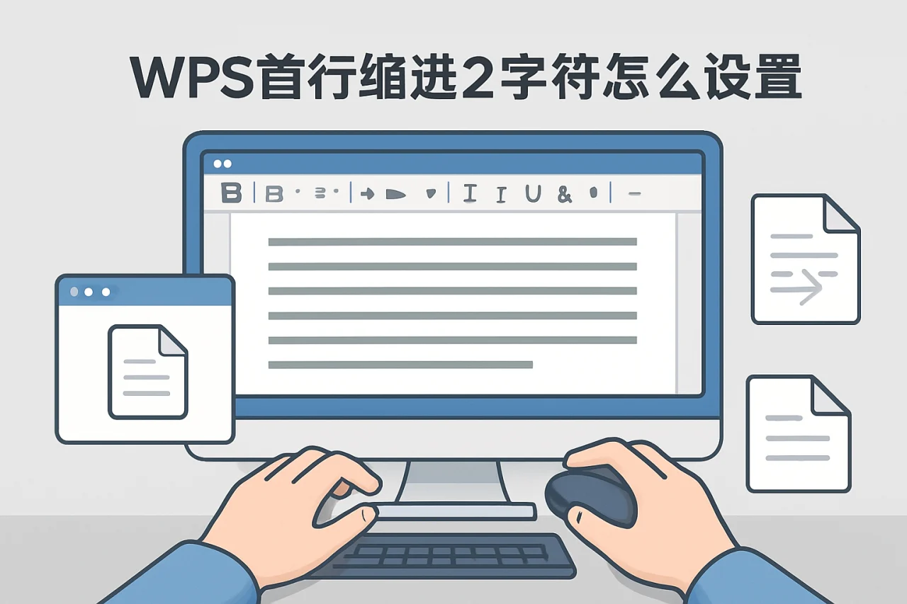 wps首行缩进2字符怎么设置
