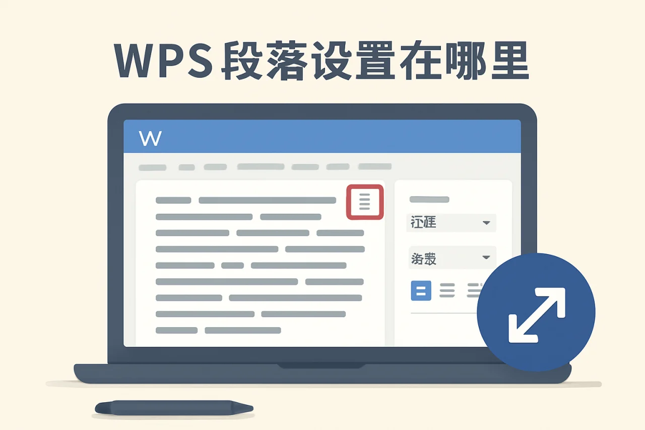 wps段落设置在哪里
