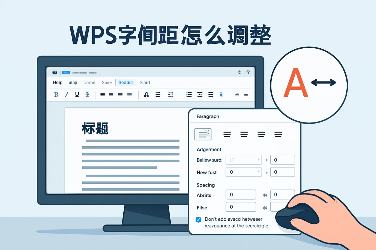 WPS字间距怎么调整