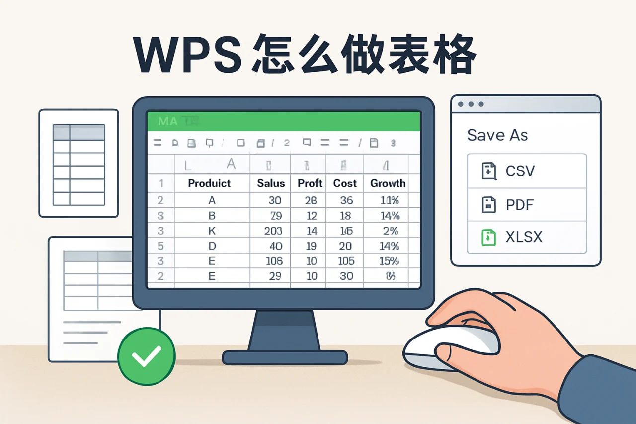 wps怎么做表格