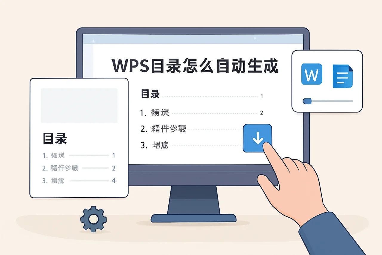 wps目录怎么自动生成