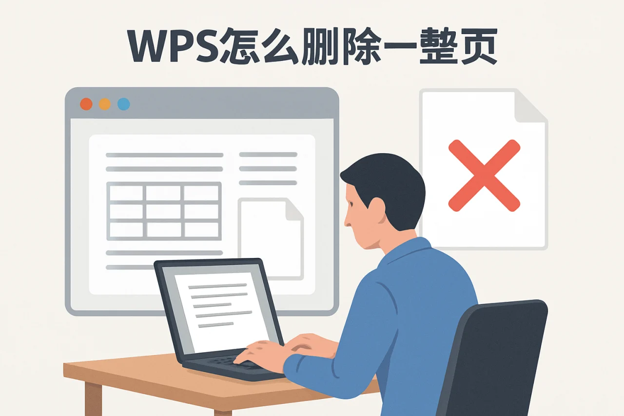 wps怎么删除一整页