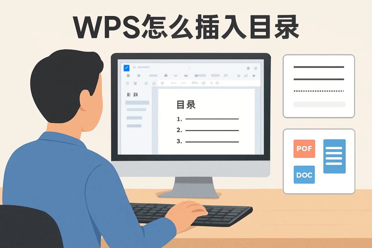 wps怎么插入目录