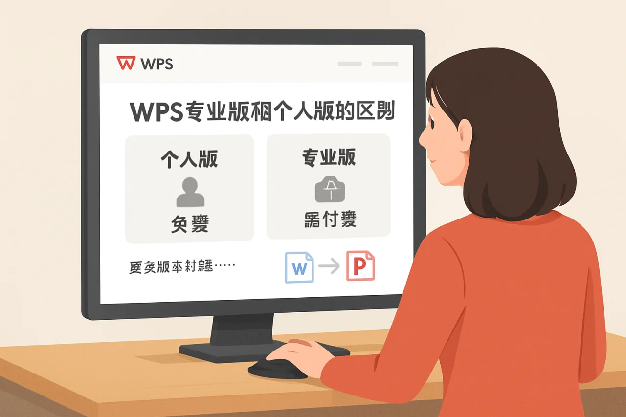 wps专业版和个人版的区别