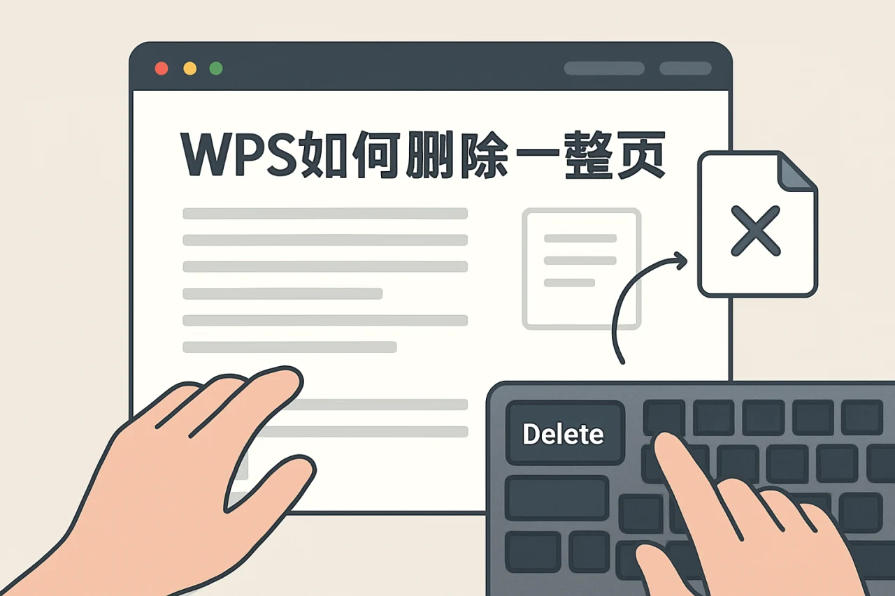 wps如何删除一整页