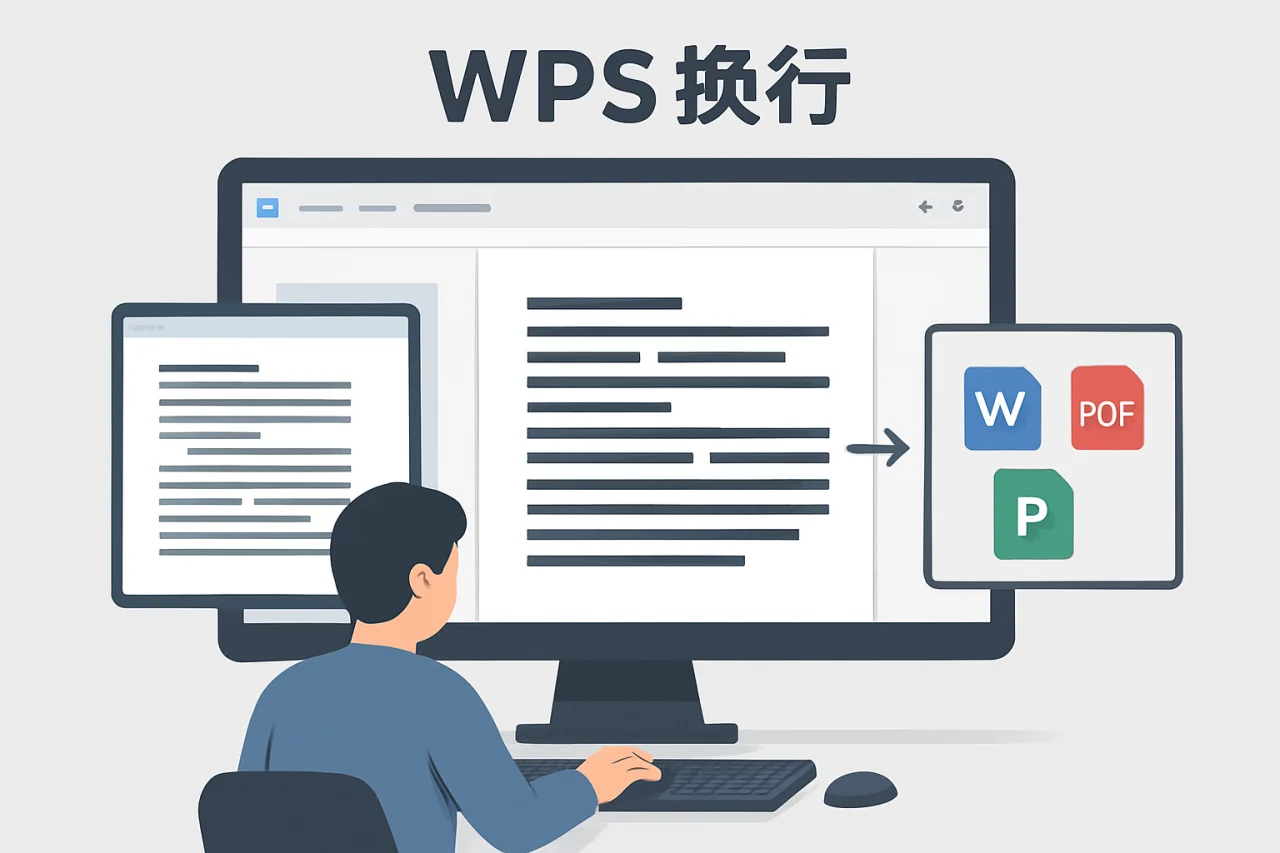 wps换行