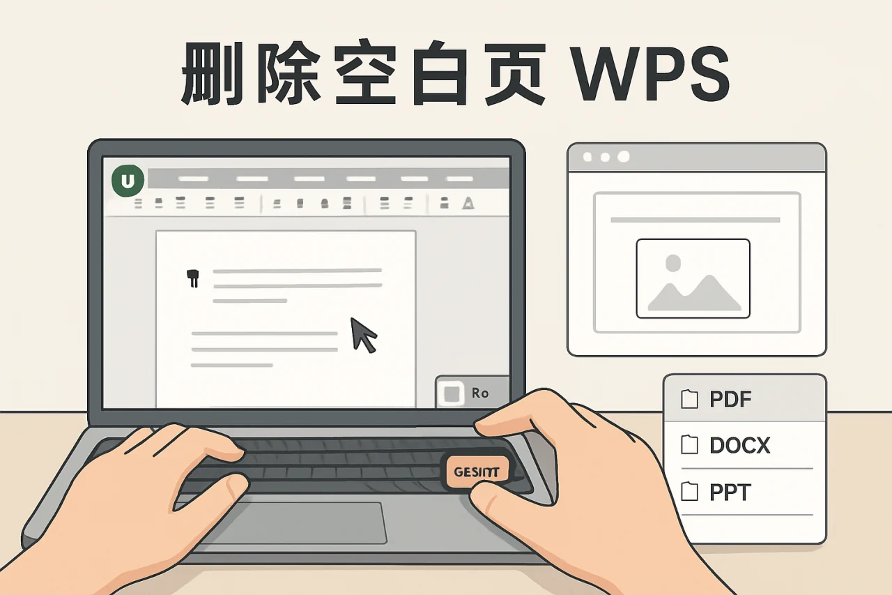 删除空白页wps