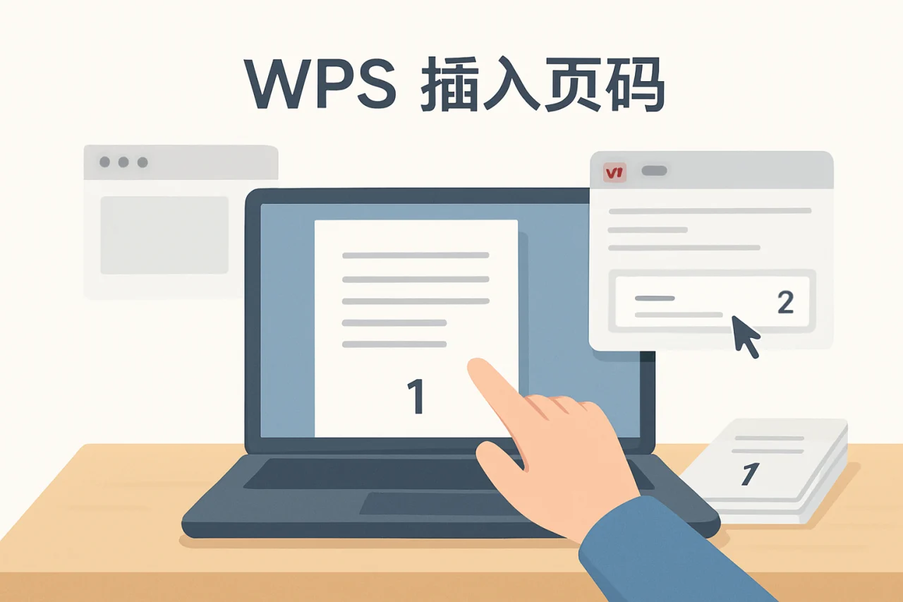 wps 插入页码
