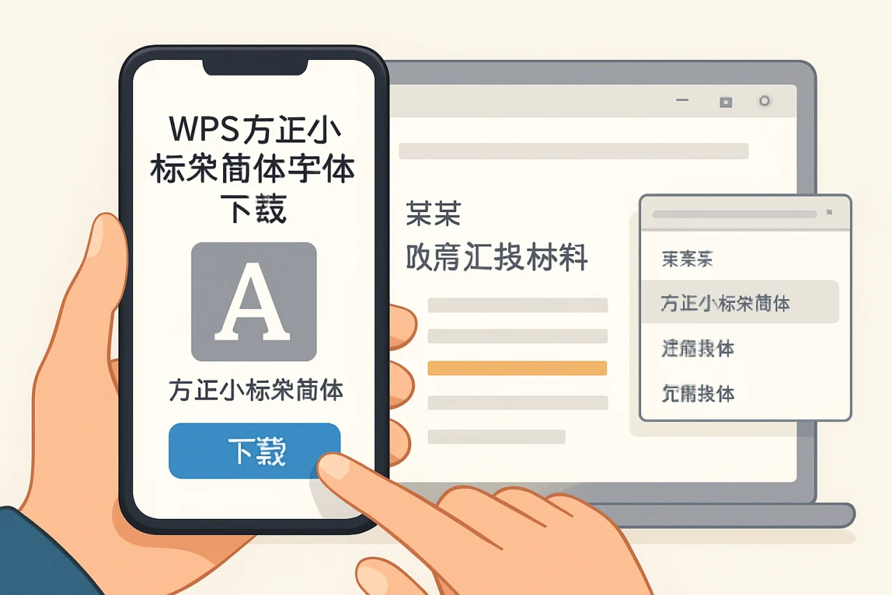 wps方正小标宋简体字体下载