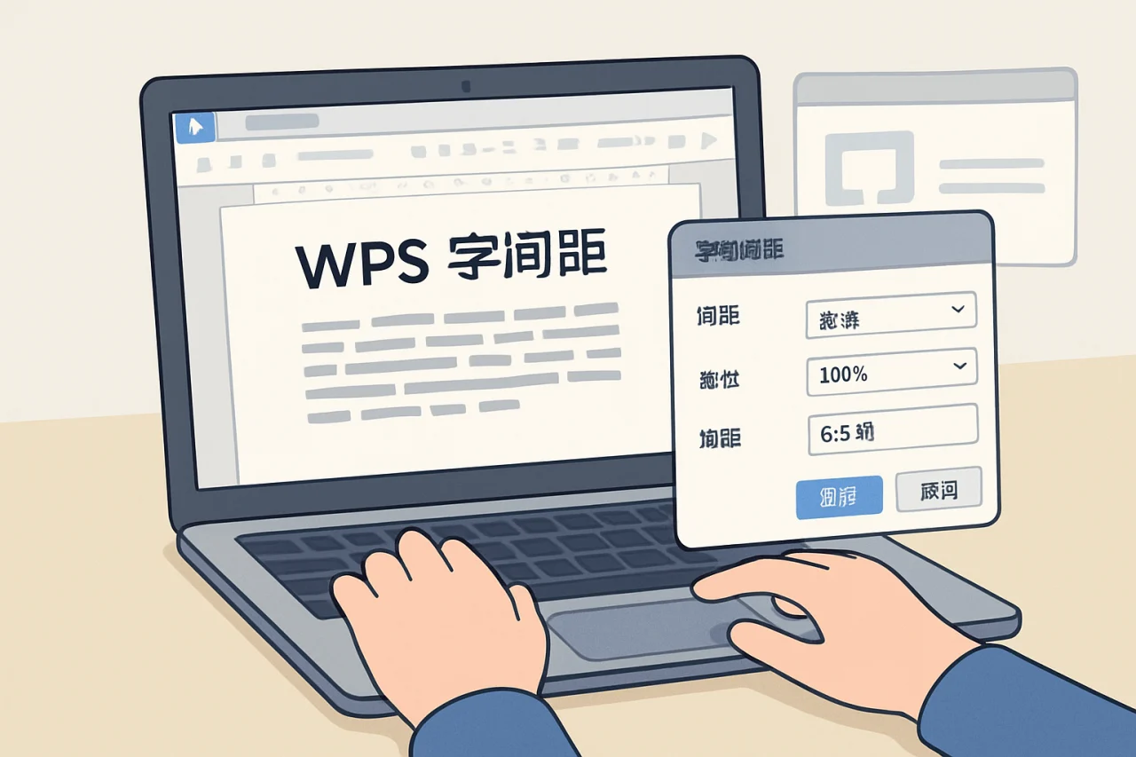 wps字间距