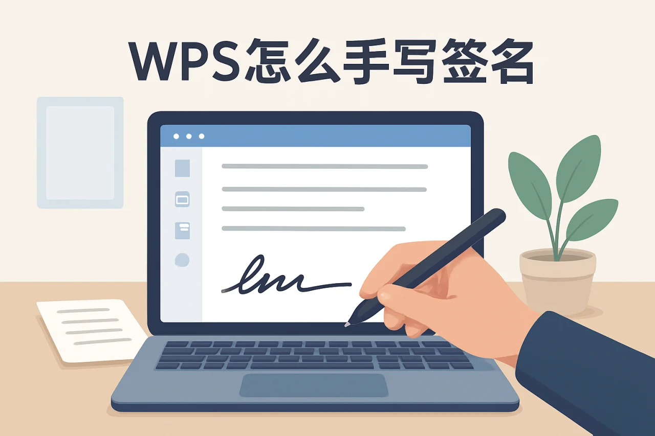 wps怎么手写签名