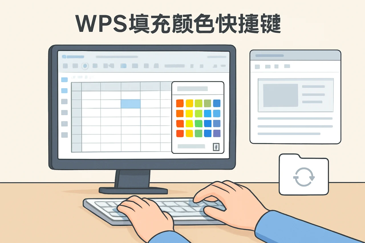 wps填充颜色快捷键