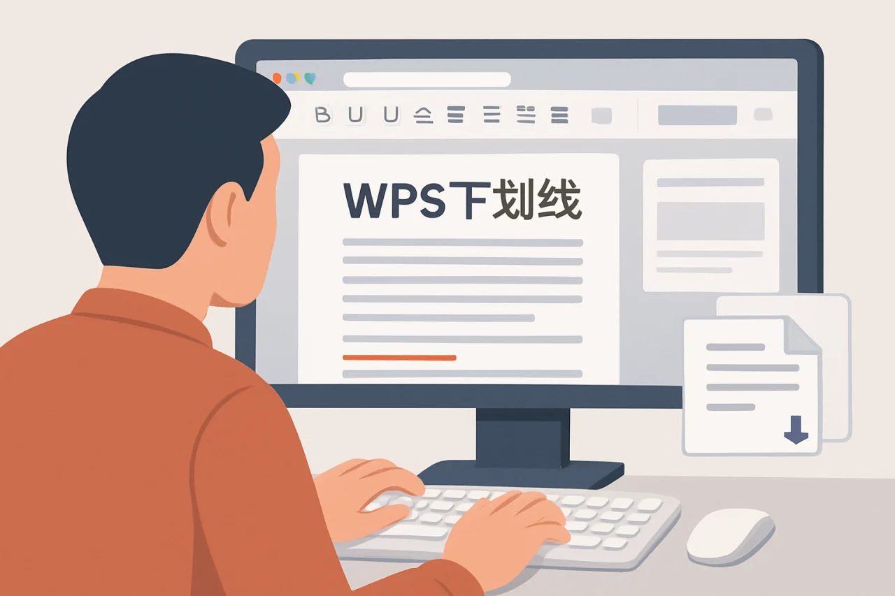 wps下划线