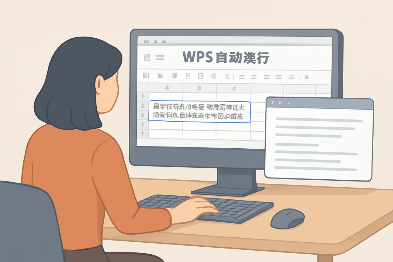 wps自动换行