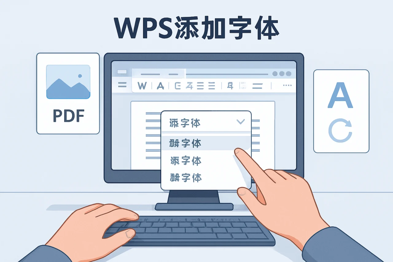 wps添加字体