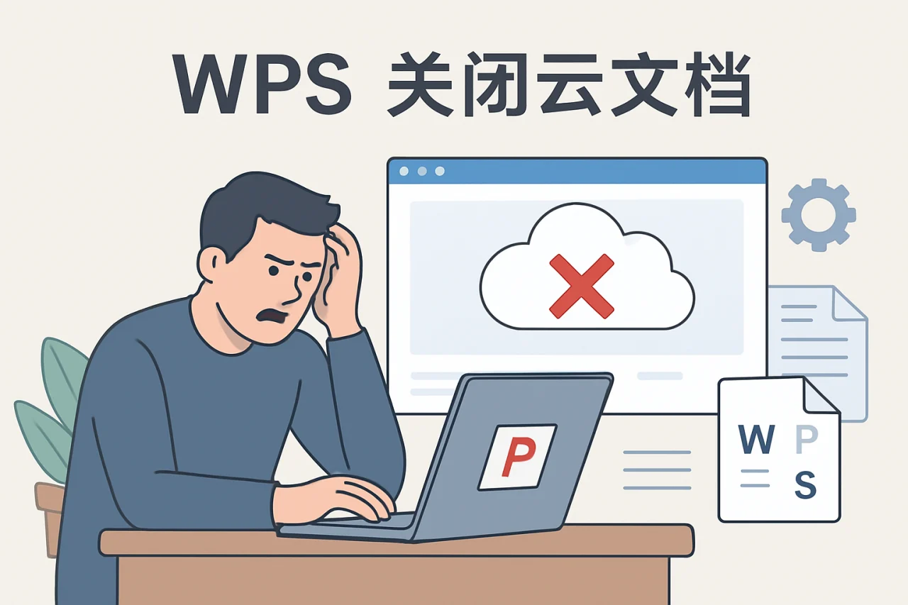 wps关闭云文档