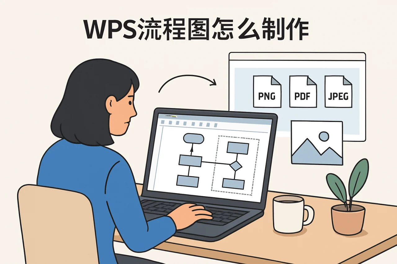 wps流程图怎么制作