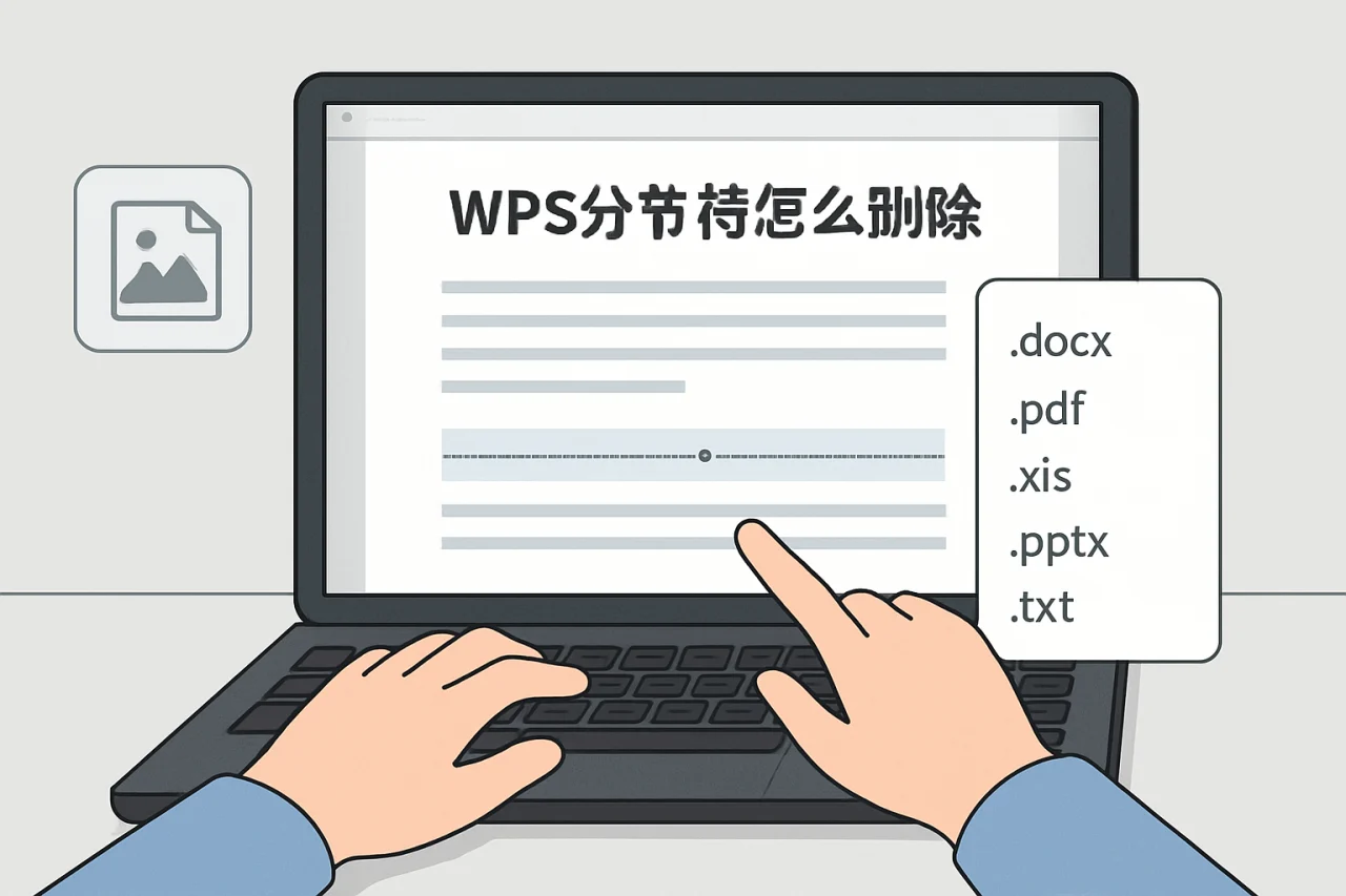 wps分节符怎么删除