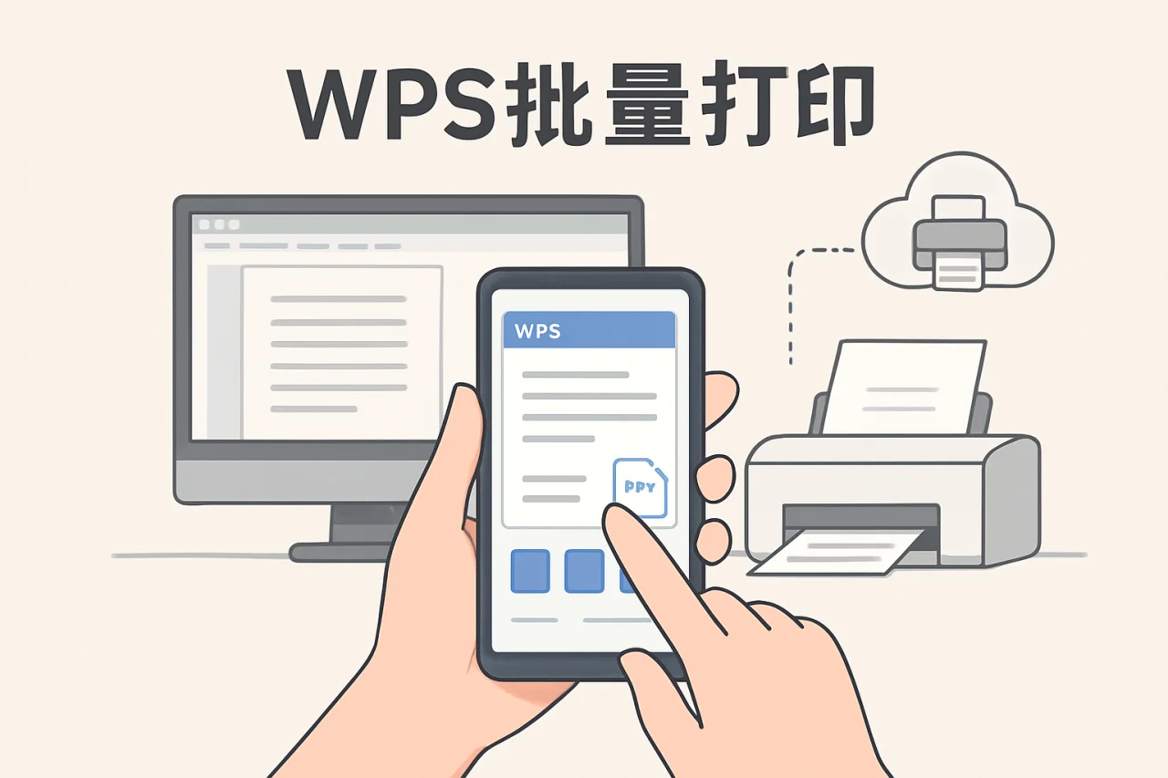 wps批量打印