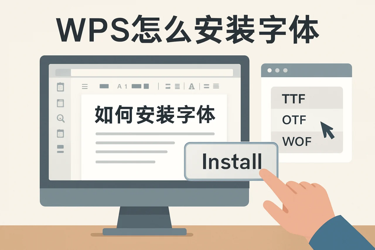 wps怎么安装字体
