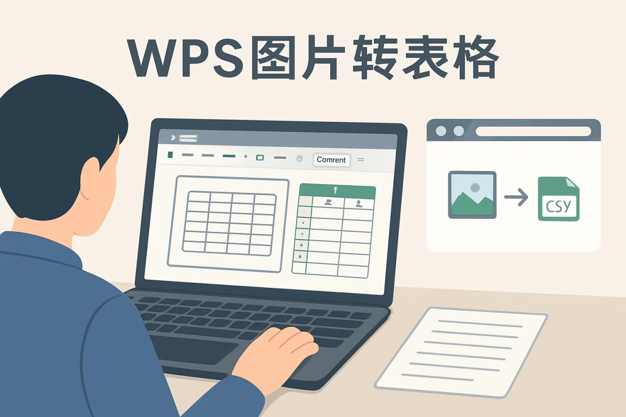 wps图片转表格