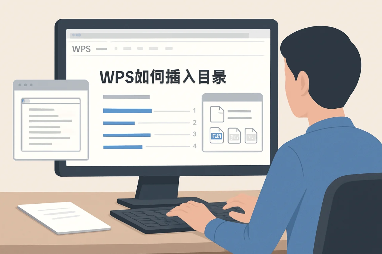 wps如何插入目录